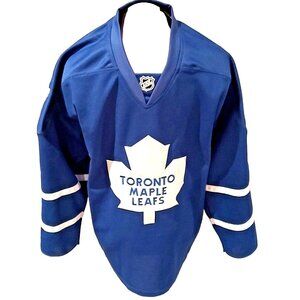 Toronto Maple Leafs Authentic NHL Jersey Reebok 6100 Size 48 Fight Strap Canada
